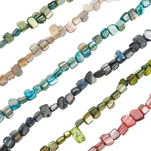 6 Strands 6 Colors Erose Shell Beads Strands