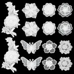 14Pcs 7 Style Lace Embroidery Sewing Fiber Ornaments