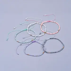 Adjustable Nylon Thread Braided Beads Bracelets