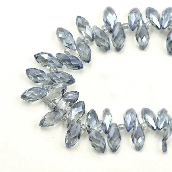 Electroplate Transparent Glass Beads