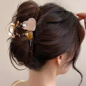 Resin & Rhinestone Claw Hair Clips