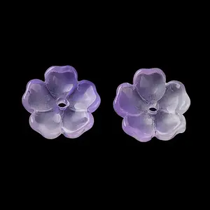 Dyed & Heated Gradient Color Glass Bead Cap