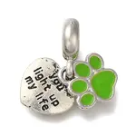 Rack Plating Alloy Enamel European Dangle Charms
