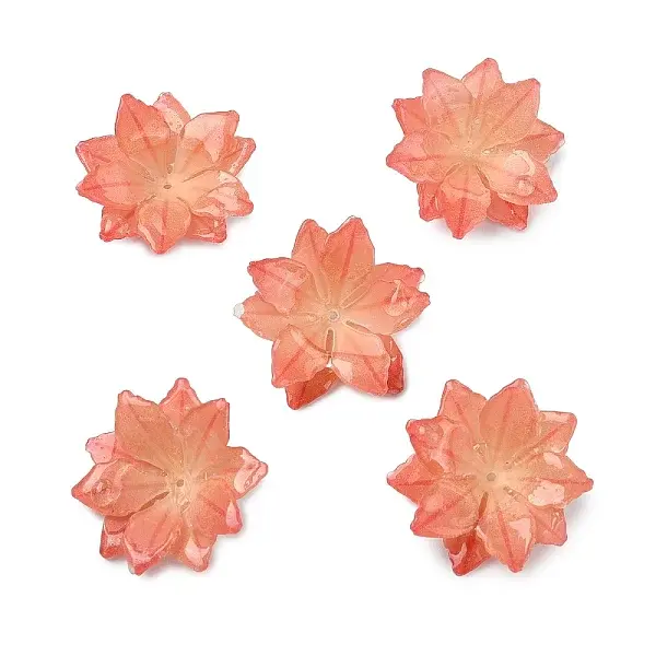 5Pcs Heat Shrink Acrylic Bead Caps