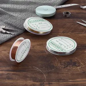 3 Rolls 3 Colors Round Copper Wire