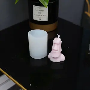 Easter Island Moai Head DIY Candle Silicone Molds