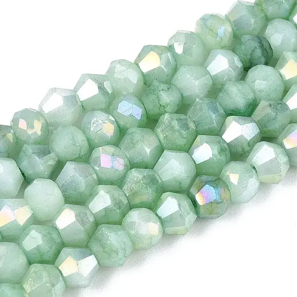 Ombre Effect Dyed Glass Beads Strands