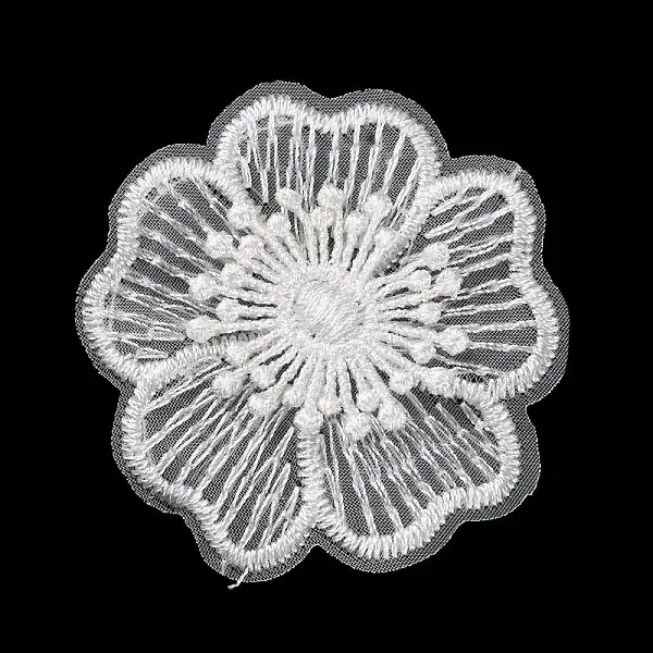 Organza Embroidered Cloth Sew on Patches