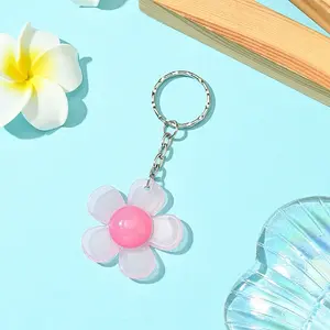 Flower Resin Keychain