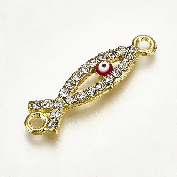 Alloy Rhinestone Links Connectors