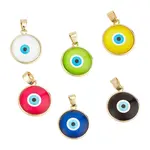 6Pcs 6 Colors Glass Pendants