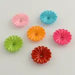 Opaque Acrylic Flower Bead Caps