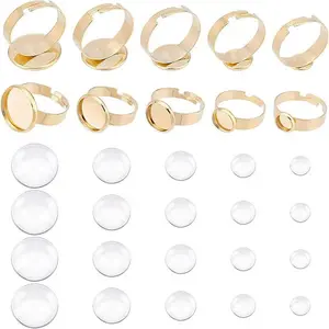 DIY Flat Round Finger Ring Making Kit