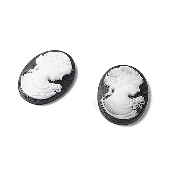 Cameos Opaque Resin Cabochons