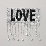 Rhinestone Cloth Iron on/Sew on Patches