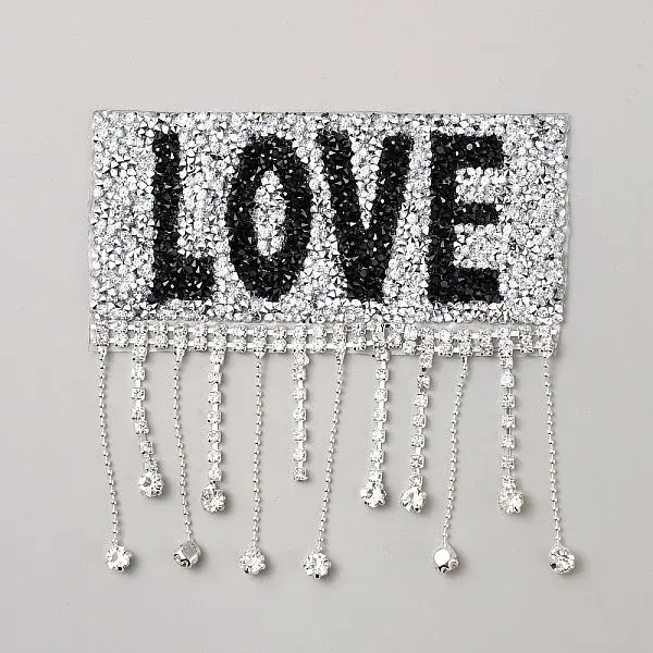 Rhinestone Cloth Iron on/Sew on Patches