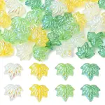 40Pcs 4 Colors Electroplate Transparent Glass Beads