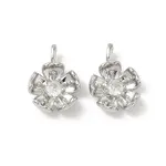 Brass Micro Pave Cubic Zirconia Pendants