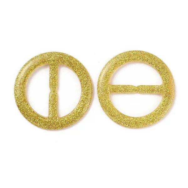 Flat Round Resin Buckle Clasps