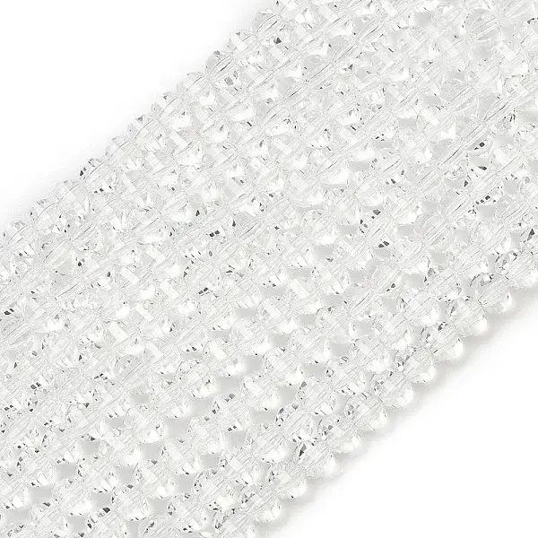 Transparent Glass Beads Strands