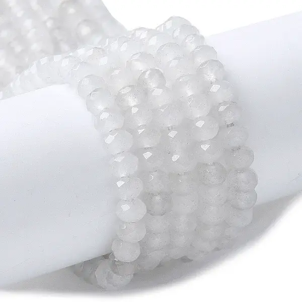 Natural Malaysia Jade Rondelle Beads Strands