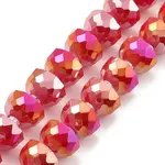 AB Color Plate Glass Beads Strands