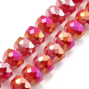 AB Color Plate Glass Beads Strands