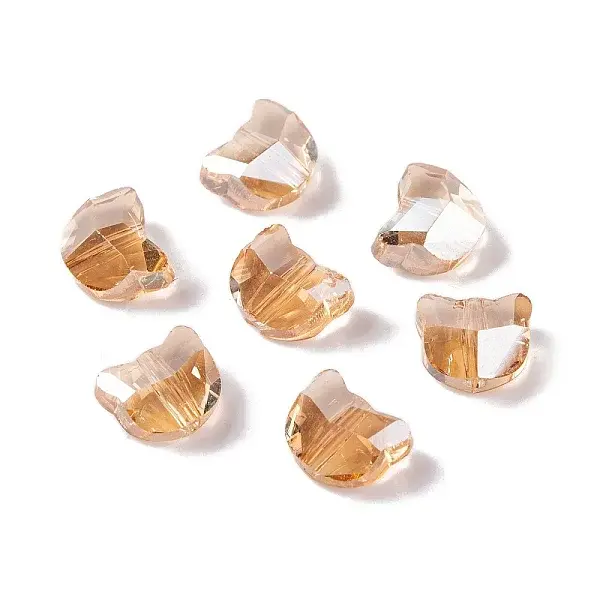 100Pcs Electroplate Glass Beads