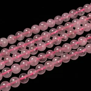 Natural  Rose Quartz Beads Strands