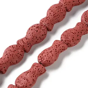 Fish Dyed Natural Lava Rock Beads Strands