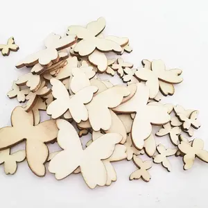 Undyed Wood Display Decorations