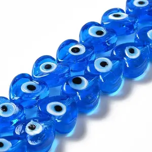 Handmade Evil Eye Lampwork Beads Strands