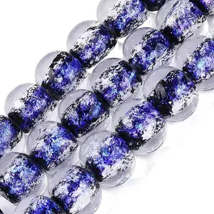 Handmade Foil Glass Beads Strands