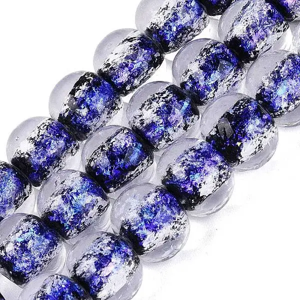 Handmade Foil Glass Beads Strands