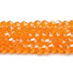 Transparent Electroplate Glass Beads Strands