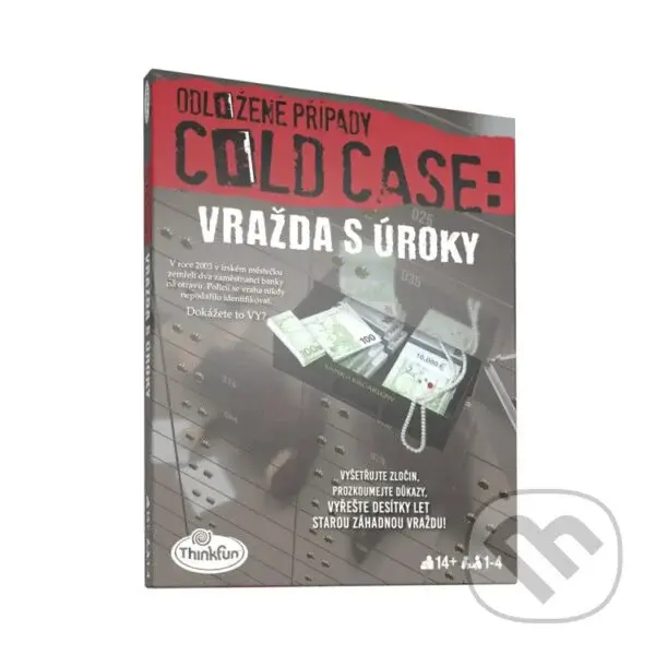 ThinkFun Odložené případy: Vražda s úroky (úniková hra)