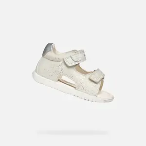 Biele detské sandáliky Geox