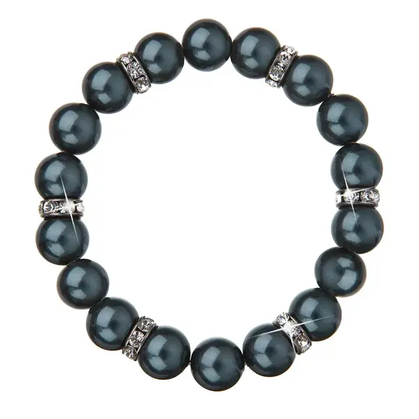 Evolution Group - Pavona Elegantní perličkový náramek s krystaly 33058.3