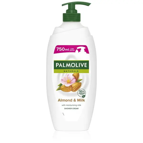 Palmolive Naturals Almond krémový sprchový gél s mandľovým olejom s pumpičkou 750 ml