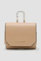 Kožené pouzdro na airpod AllSaints AIRPOD béžová barva, W275XC
