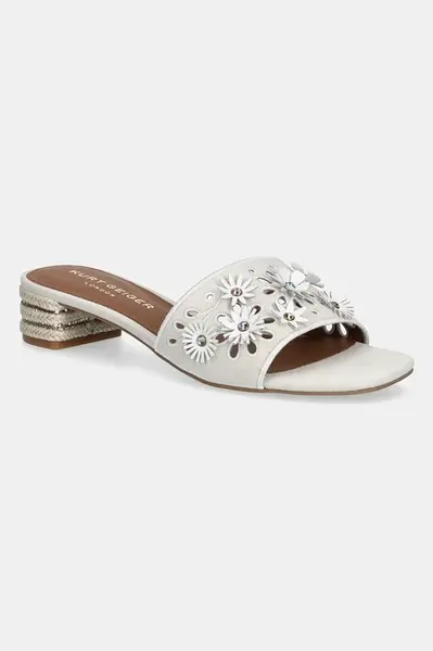 Semišové pantofle Kurt Geiger London Flower Low Sandal