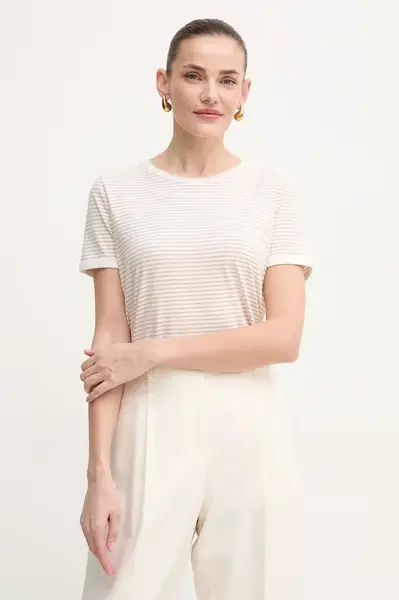 Tričko BOSS béžová barva, 50454484