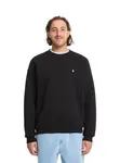 Volcom pánská mikina Single Stone Crew Black | Černá | Velikost L