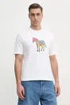 Bavlněné tričko PS Paul Smith bílá barva, s potiskem, M2R.220X.PP4701