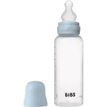 BIBS Anti-Colic Baby Bottle Silicone antikoliková láhev se silikonovým dudlíkem Baby Blue 270 ml