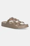 Pantofle Melissa MELISSA COZY STRIPES AD dámské, béžová barva, M 35943 BC940