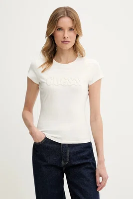 Tričko Guess béžová barva, W5GI42 J1314