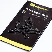 Ridgemonkey rychlovýměnný obratlík rm-tec quick change rotator swivel 8 ks velikost 11