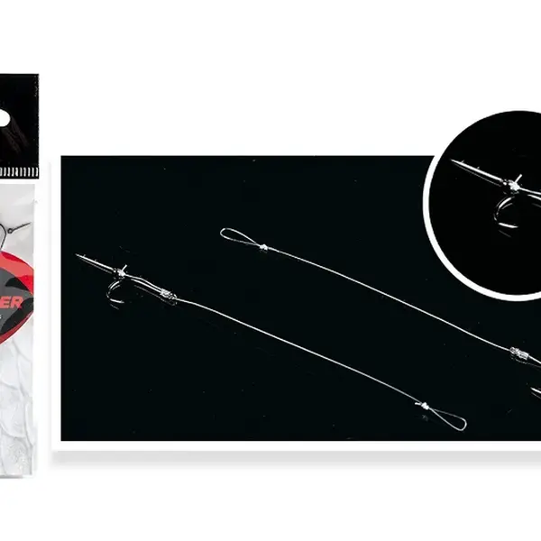 Filfishing návazec method feeder fluorocarbon rig 2 ks - průměr 0,18 mm velikost háčku 12