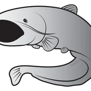 Delphin nálepka sumec silver